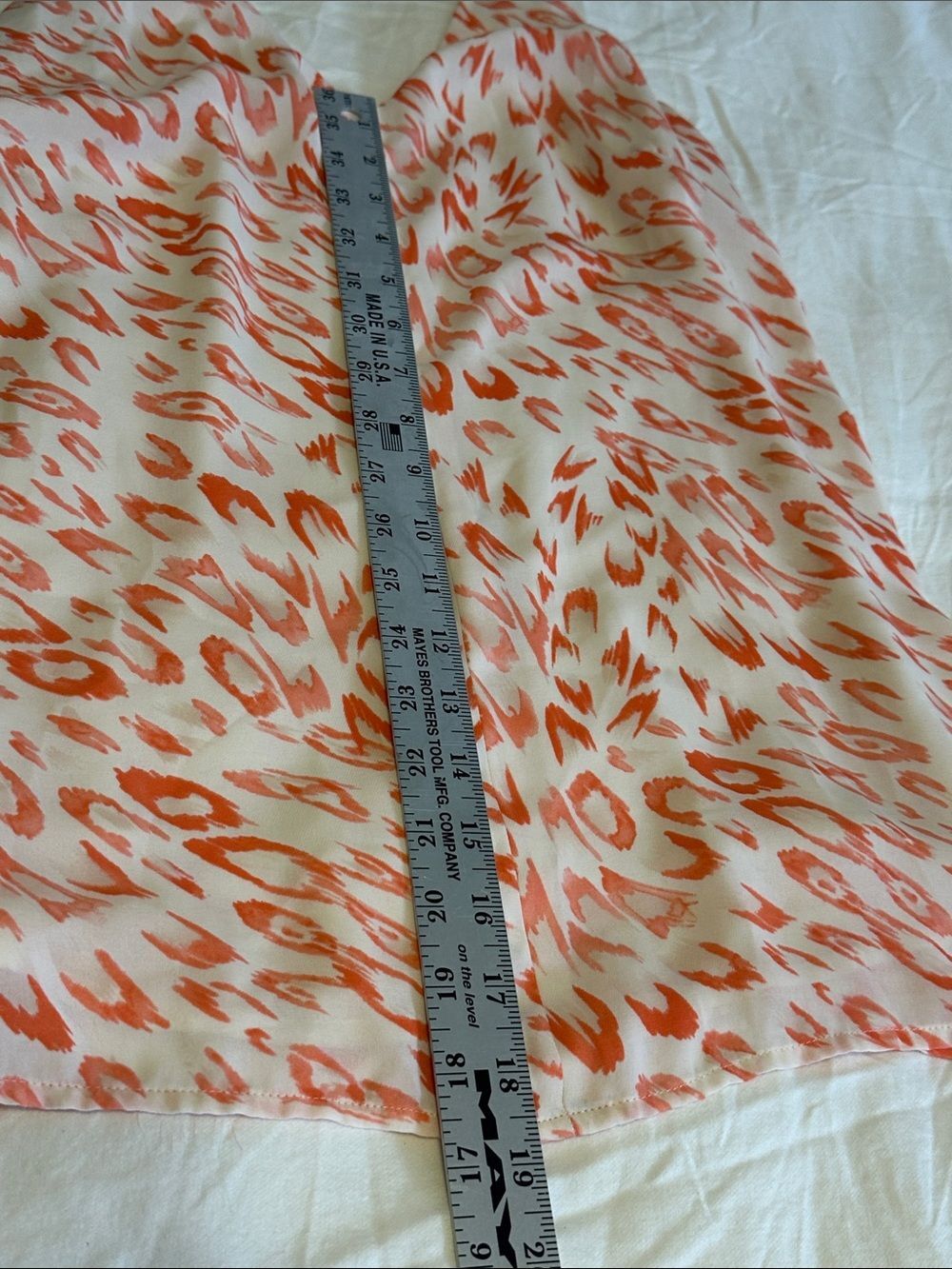 Cabi Flirty Cami Animal Print Tank Top Womens XS Adjustable Straps Coral Lined - Picture 8 of 8